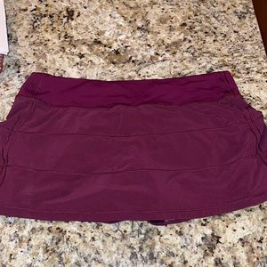Lululemon Fuschia Pace Rival Skirt